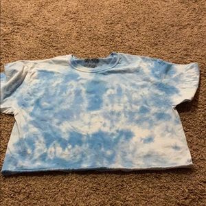 Sky blue crop top